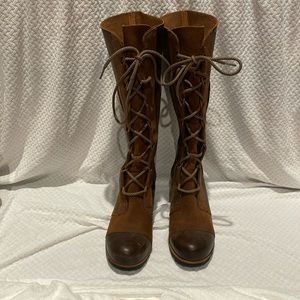 SOREL CATE THE GREAT WEDGE Sz 10 Tall Brown • Winter BOOTS EUC